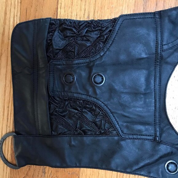 Lip Service Hybrid Cybergoth Steampunk Faux Leather Pocket OS - Picture 7 of 13